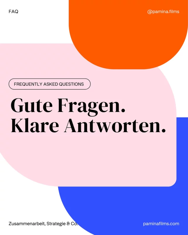 Heute ein etwas ausführlicher Post über die meist gestellten Fragen, die wir erhalten und unsere Antworten dazu. 💬

1. Warum der Begriff FLINTA*?
2. Können auch Männer mit euch zusammenarbeiten?
3. Kann ich das Rohmaterial haben?
4. Was meint ihr, wenn ihr von „Strategie“ sprecht?
5. Wie sieht diese Strategie-Arbeit aus?
6. Muss man die Strategie dazubuchen?
7. Wie viel kostet eine Videoproduktion?
8. Arbeitet ihr auch auf reiner Kooperationsbasis?

Habt ihr sonst noch Fragen? Schreibt sie uns in die Kommentare oder hinterlasst uns eine Nachricht! 💌 Wir freuen uns auf den Austausch!

#frequentlyaskedquestions #faq #strategiemarketing #marketing #marketinsights #womenownedbusinesses #überuns #vonfrauengeführt #flinta #wien #vienna #filmproduktion #paminafilms